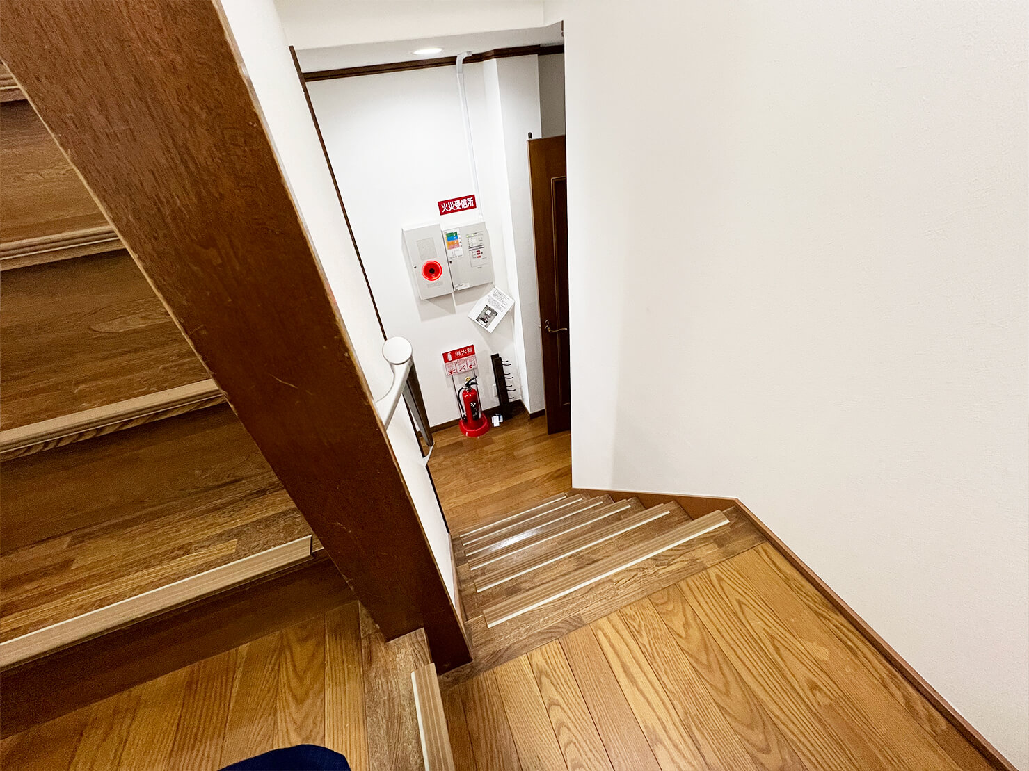 手すり付きで安心です